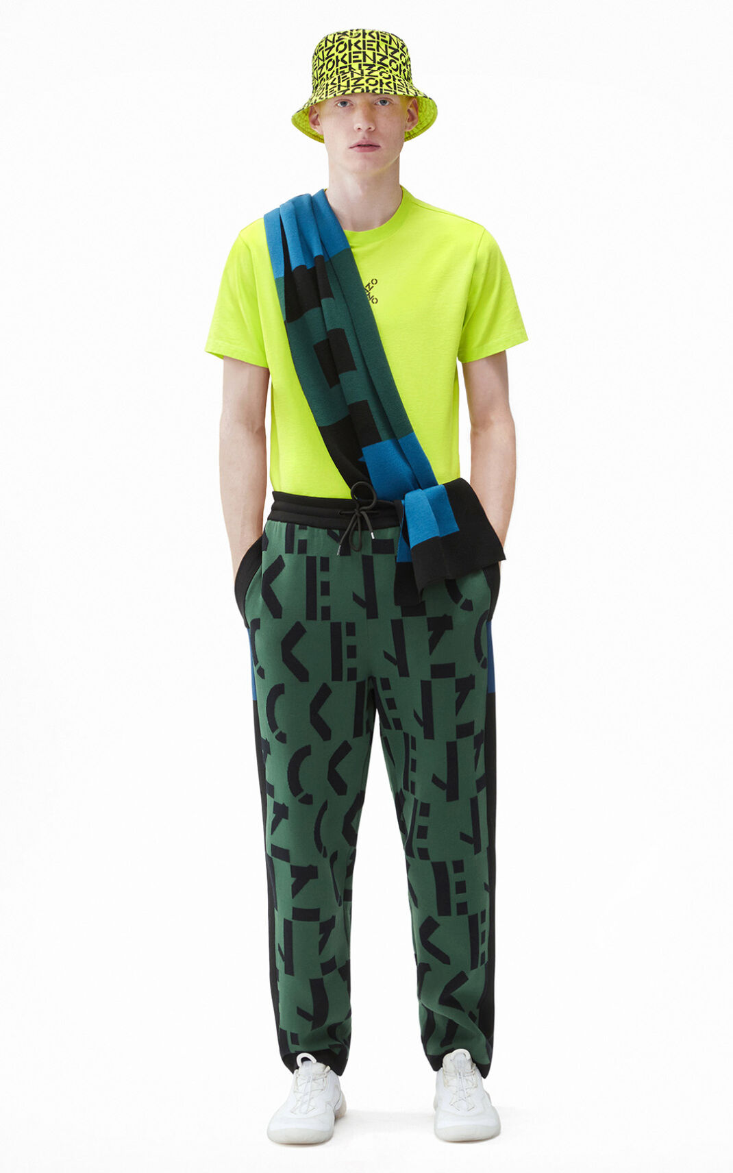 Kenzo Sport monogrammed Jogger Hombre Verde Oscuro | 1953784-YL